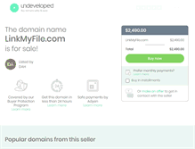 Tablet Screenshot of linkmyfile.com
